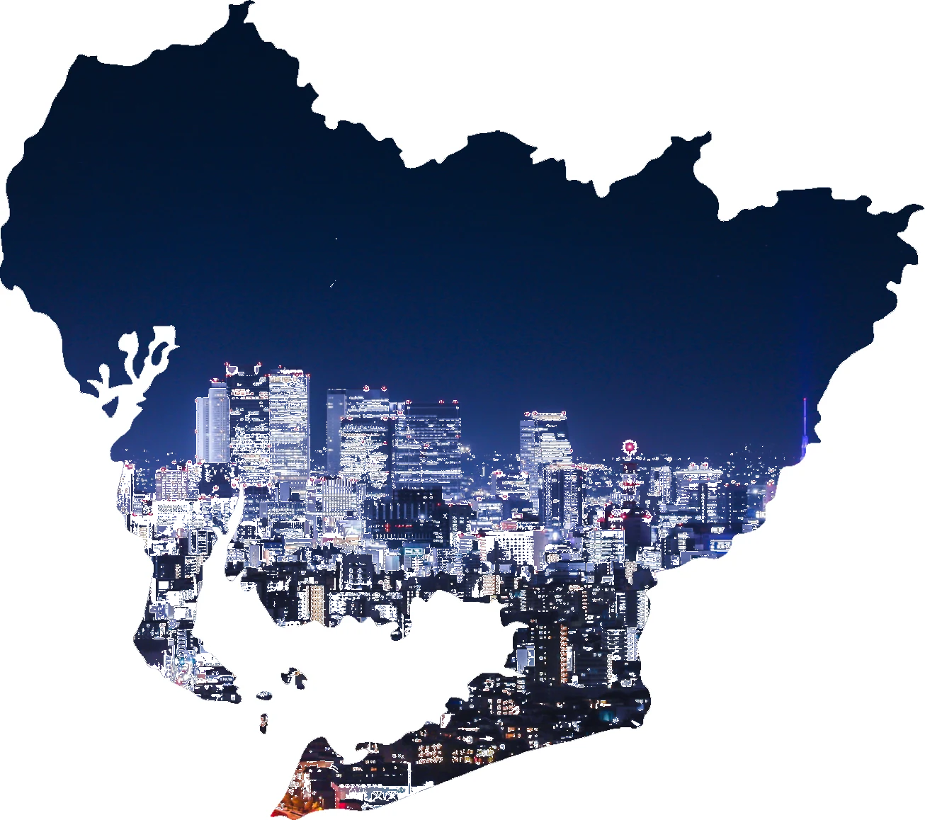 愛知県を中心とした東海三県の対応エリア